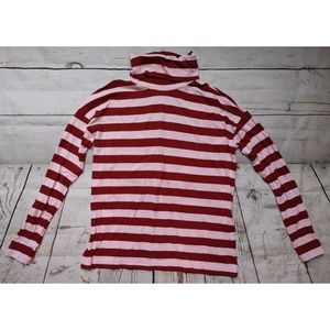 J Crew Striped Turtleneck